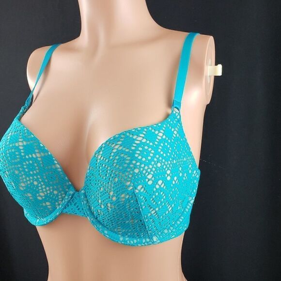 Victoria's Secret Lined Demi Blue 32 DD *** - Picture 2 of 4